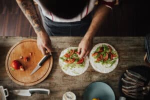 How to crisp tortilla on mediterranean diet